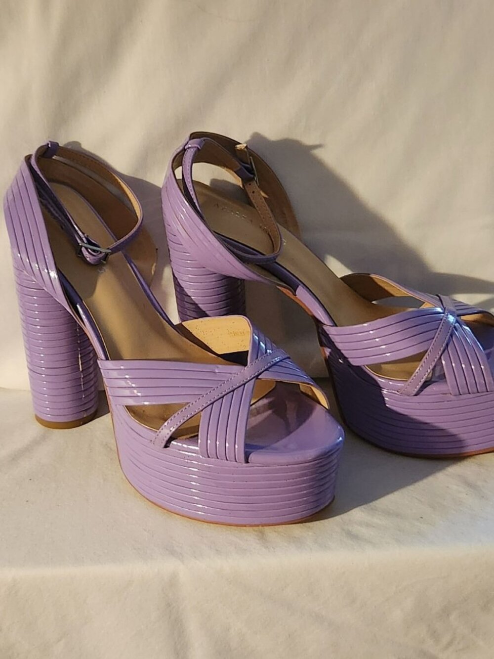 Azalea Wang platform heels sz 8 M lavender purple NWOB